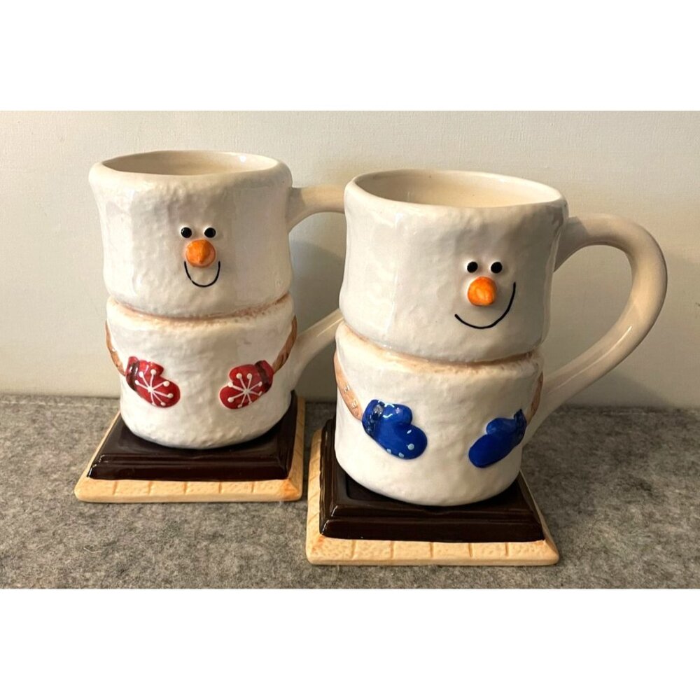 2 Smore Mugs Winter  #2620